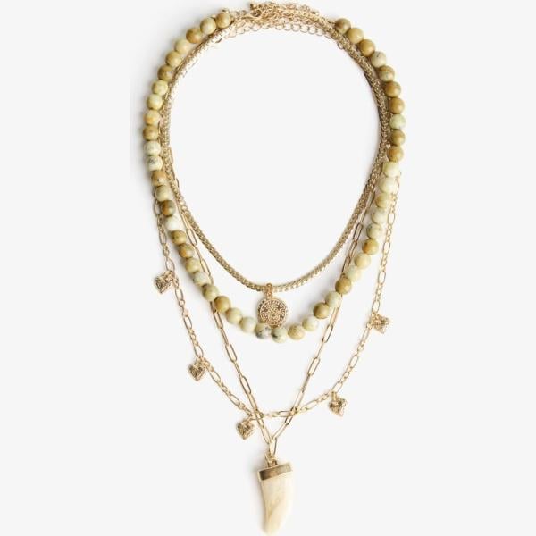 colgantes Bershka blanco