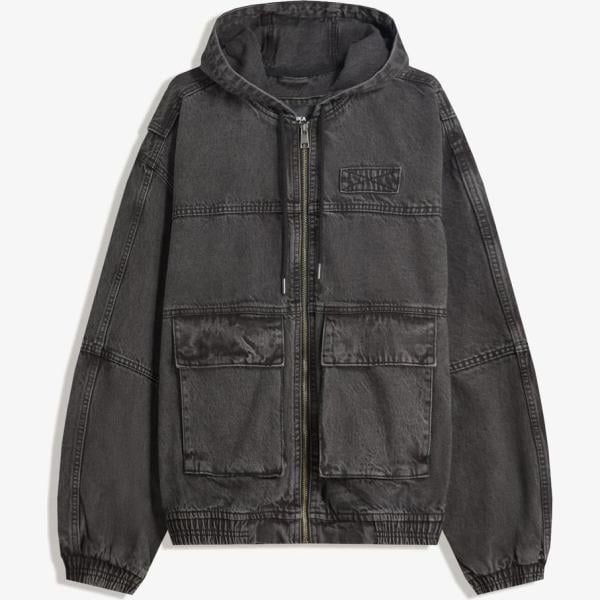 chaquetas Bershka gris