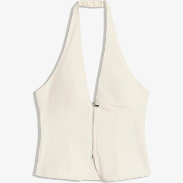 top Bershka blanco