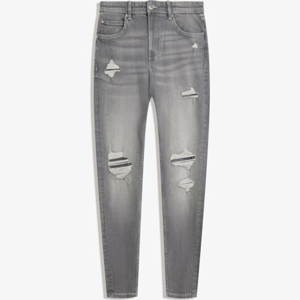 vaqueros rotos Bershka gris