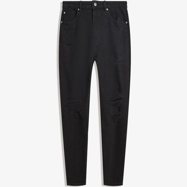vaqueros rotos Bershka negro