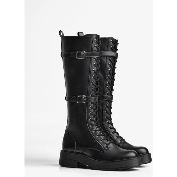 botas Bershka negro