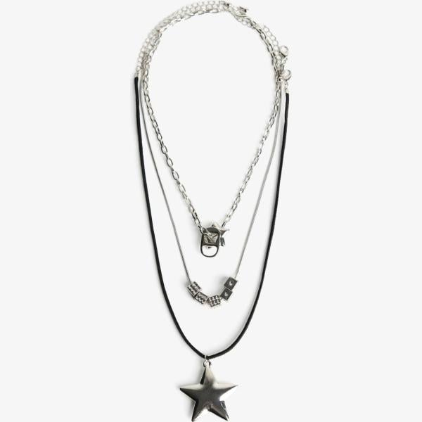 collares Bershka blanco