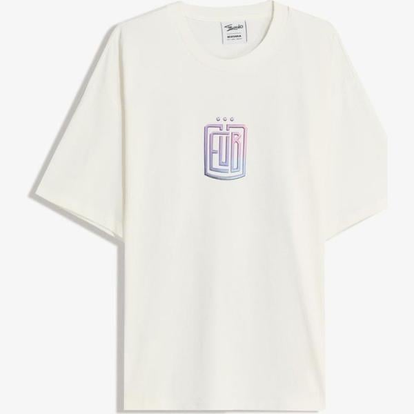 camiseta Bershka blanco