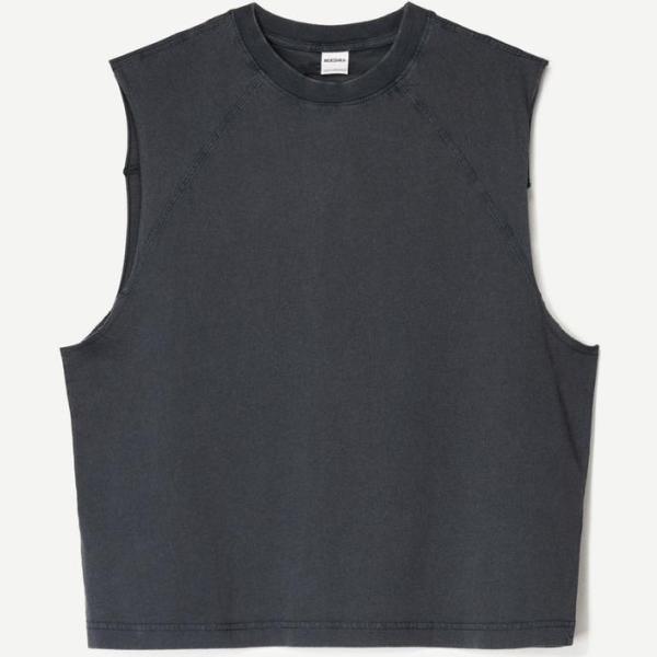 camisetas sin mangas Bershka blanco