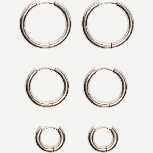 pendientes Bershka blanco