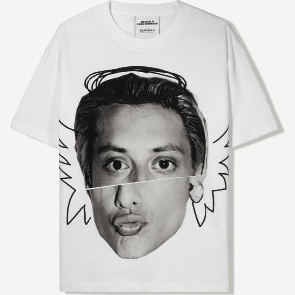 camiseta Bershka blanco