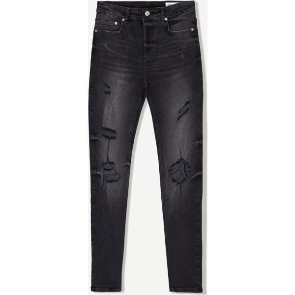 vaqueros rotos Bershka negro