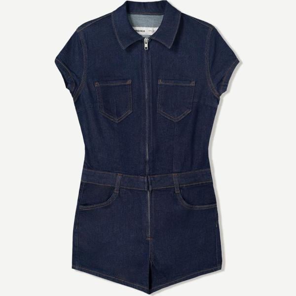 chándal corto Bershka azul