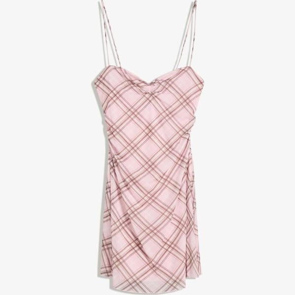 vestidos Bershka violeta con diseños