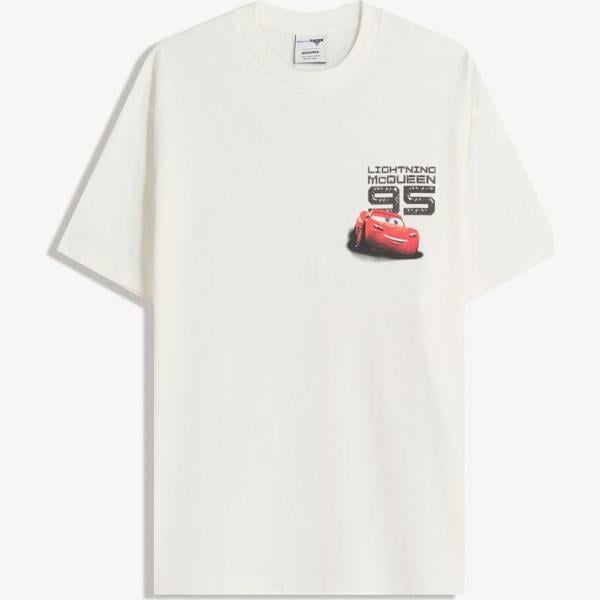 camiseta Bershka blanco