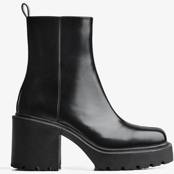 botas y botines Bershka blanco