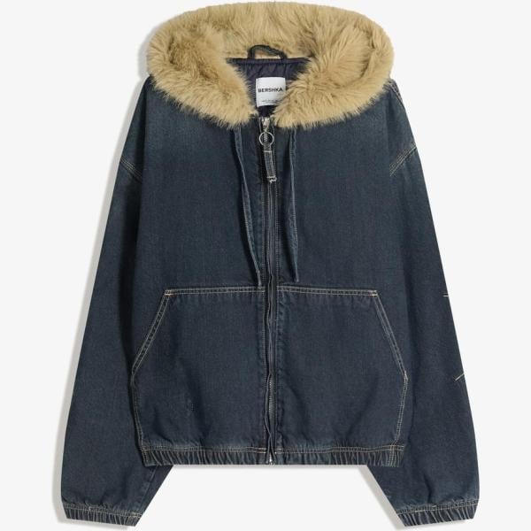 chaquetas Bershka negro