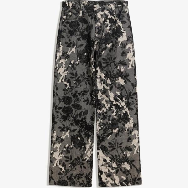 vaqueros Bershka gris con diseños