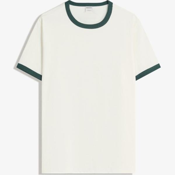 camiseta Bershka blanco