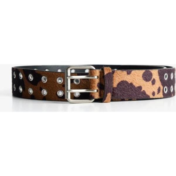 cinturones Bershka blanco animalier