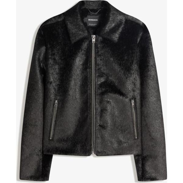 chaquetas Bershka negro