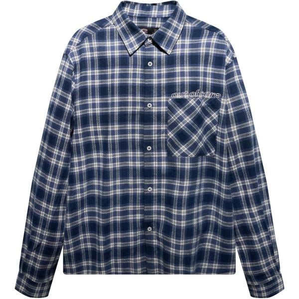 camisas Bershka azul de cuadros