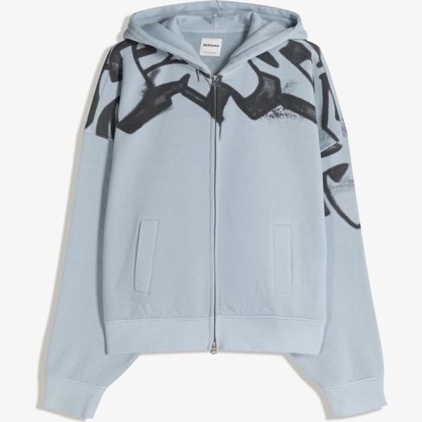 sudaderas con capucha Bershka verde con diseños