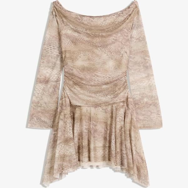 vestidos cortos Bershka marrón