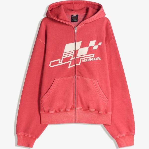 sudaderas con capucha Bershka rojo con diseños