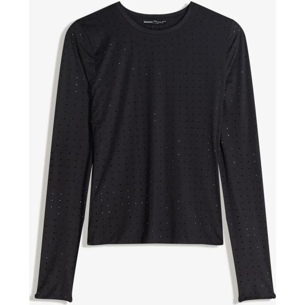 camiseta Bershka negro