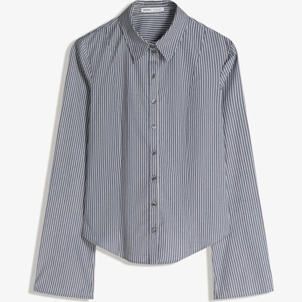 camisas Bershka gris