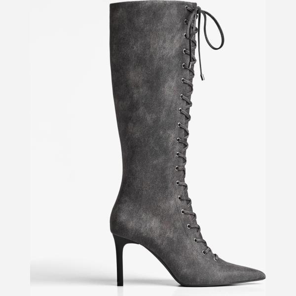 botas Bershka gris