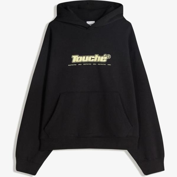 sudaderas con capucha Bershka negro con diseños