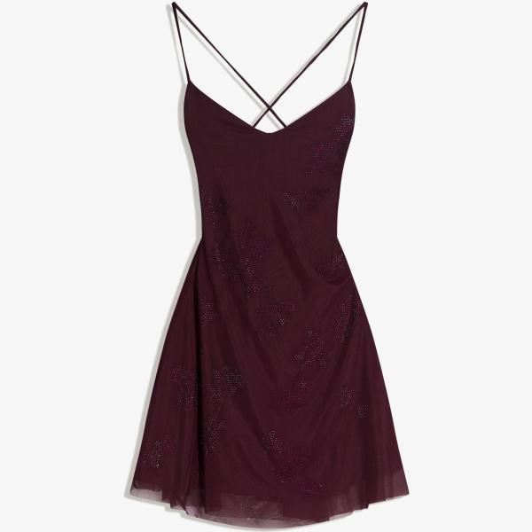 vestidos cortos Bershka marrón