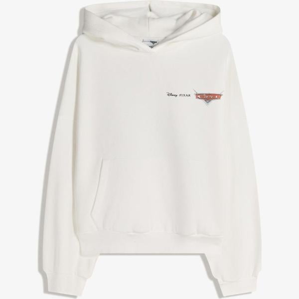 sudaderas con capucha Bershka blanco con diseños