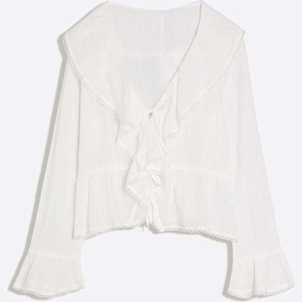 blusas Bershka blanco