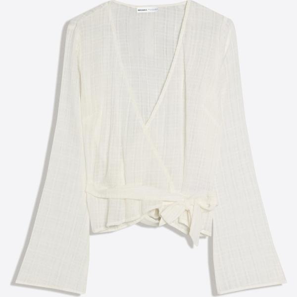 blusas Bershka gris con diseños