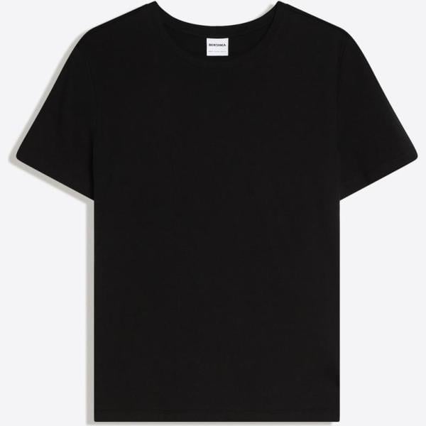 camiseta Bershka negro