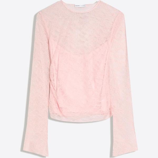 camiseta Bershka blanco