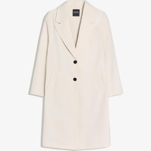 abrigos Bershka blanco