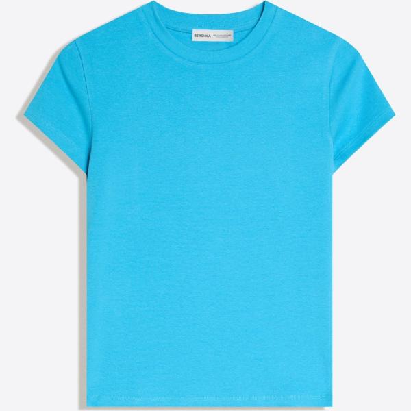 camiseta Bershka blanco