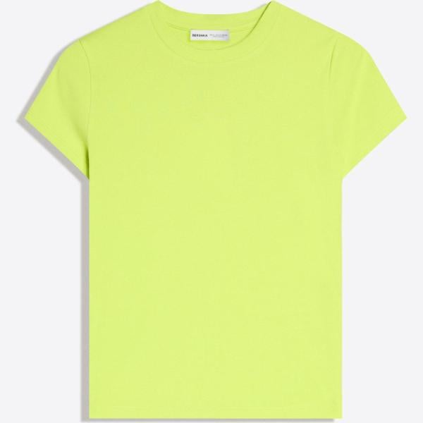 camiseta Bershka blanco