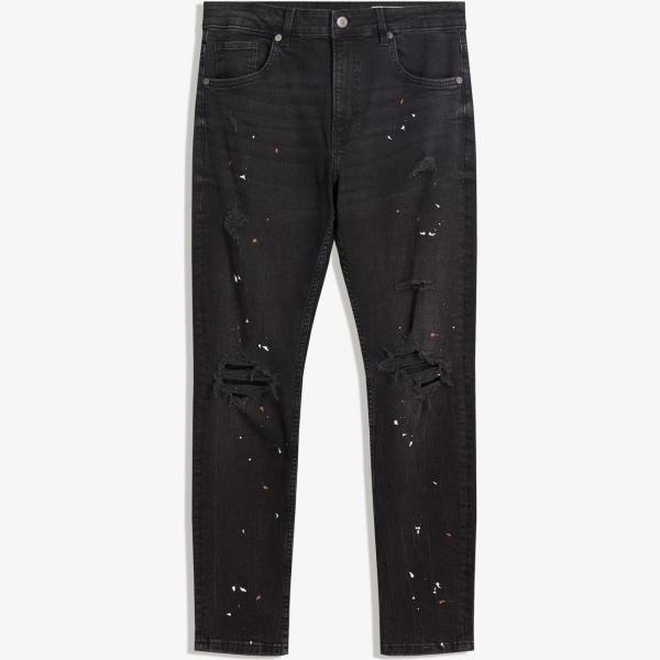 vaqueros rotos Bershka negro