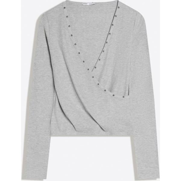 camiseta Bershka blanco