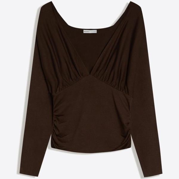 camiseta Bershka blanco