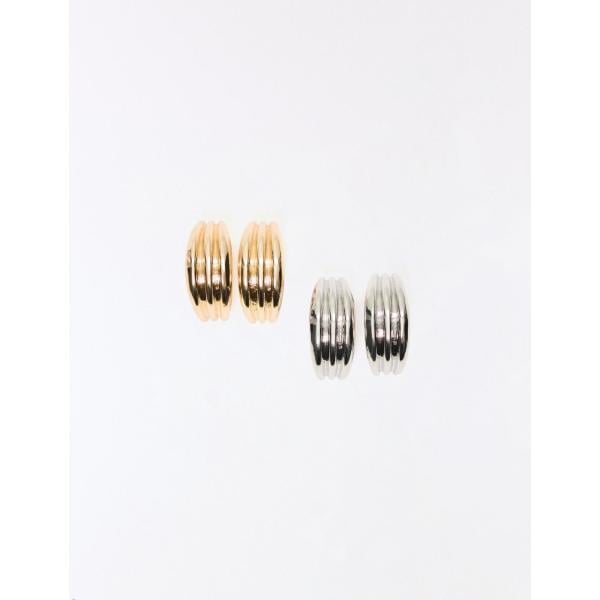 pendientes Bershka blanco