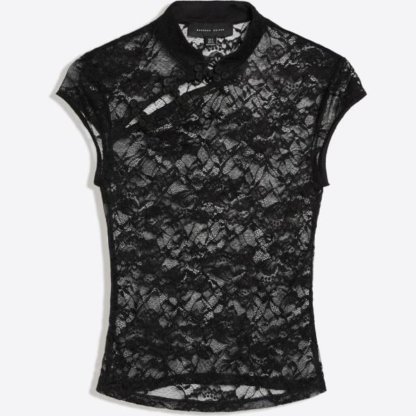 top Bershka negro