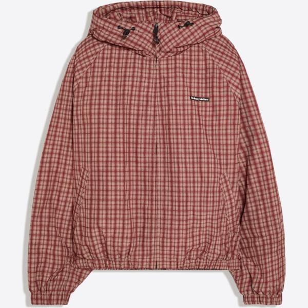 chaquetas Bershka violeta de cuadros