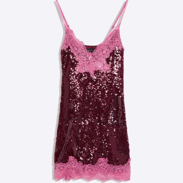 vestidos cortos Bershka rojo
