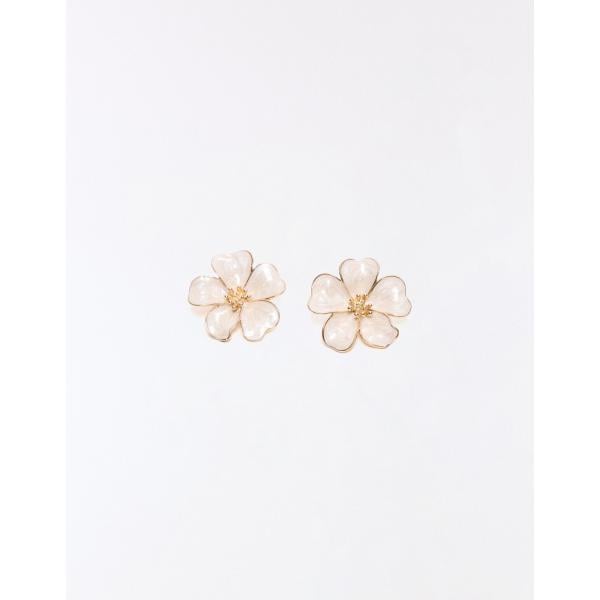 pendientes Bershka blanco