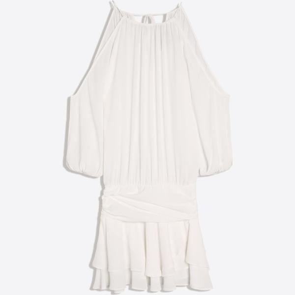 vestidos cortos Bershka blanco