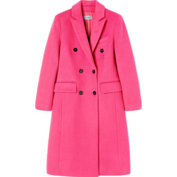 cappotti Motivi rosa tinta unita
