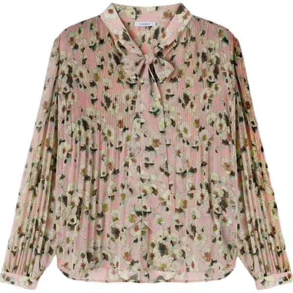 bluse Motivi marrone a fiori