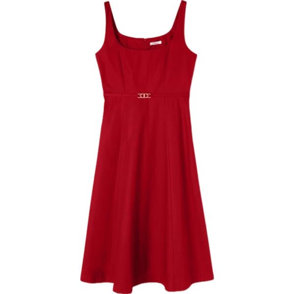 vestiti midi/longuette Motivi rosso tinta unita